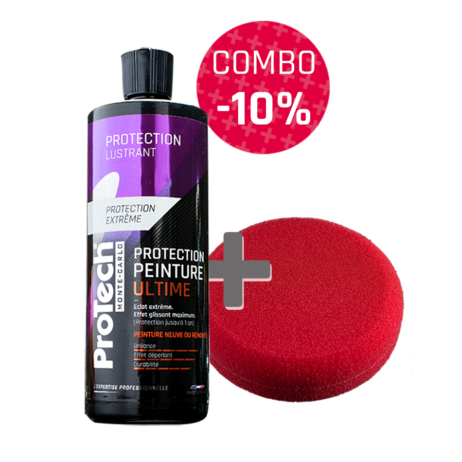 Combo Protection Peinture Ultime ProTech® Monte-Carlo 500 mL + Pad Lustrant